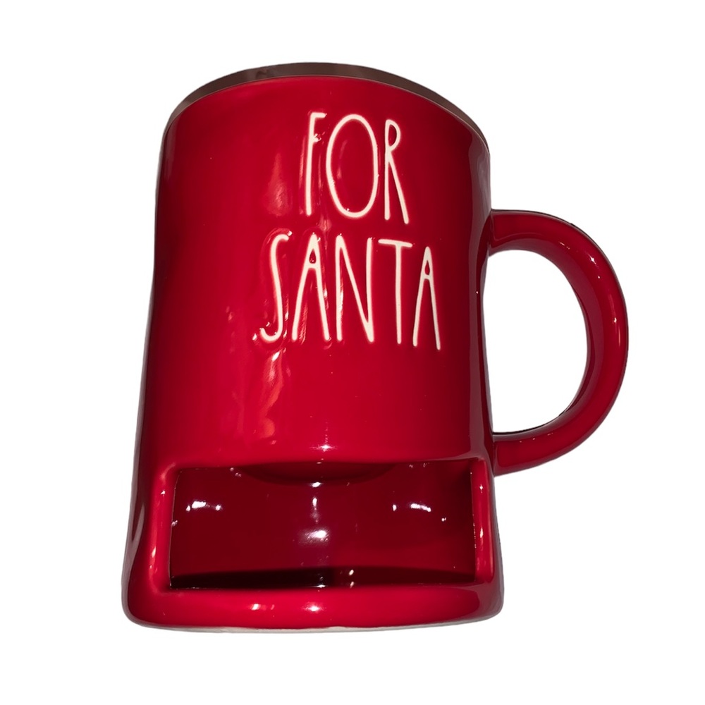 Rae Dunn red FOR SANTA Christmas Mug for milk and cookies